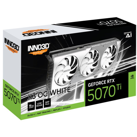 INNO3D GeForce RTX 5070 Ti X3 BALTA 16GB OC DLSS 4
