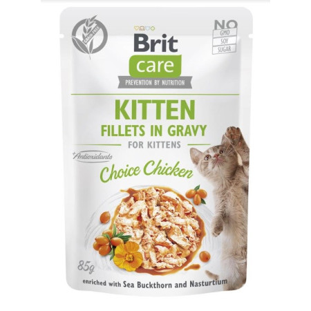 BRIT Care Cat Kitten Choice Pouch - šlapias kačių maistas - 85 g