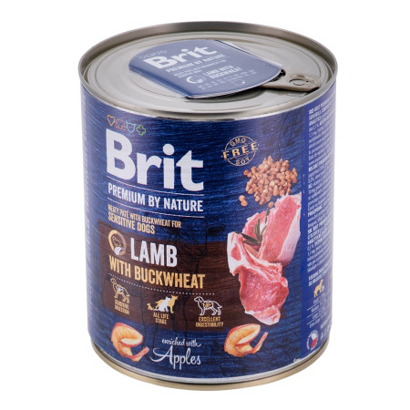 BRIT Premium by Nature Aviena su Grikių - Šlapias maistas šunims - 800 g