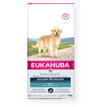 EUKANUBA Golden Retriever Vištiena - sausas maistas šunims - 12 kg