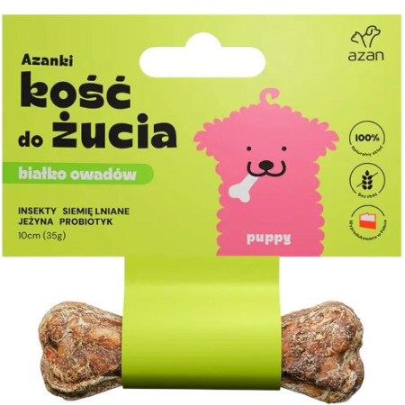 AZANKI Kaulas su vabzdžiais ir probiotikais Puppy - 10 cm