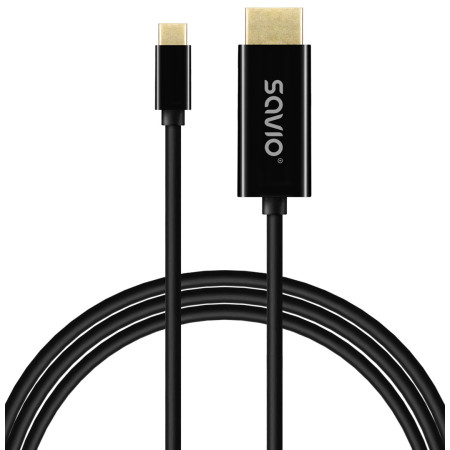 SAVIO USB-C į HDMI kabelis 1 m 30Hz