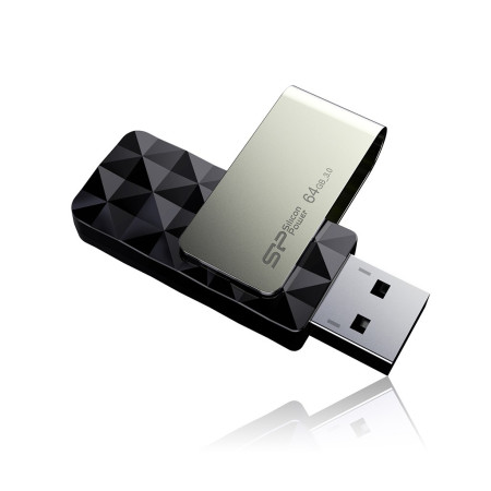 Silicon Power Blaze B30 64 GB A tipo USB 3.0 atmintinė Juoda