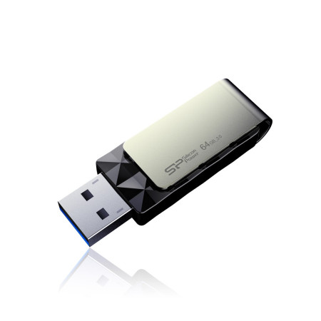 Silicon Power Blaze B30 64 GB A tipo USB 3.0 atmintinė Juoda