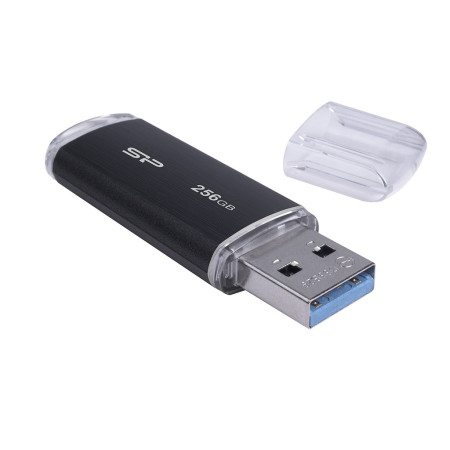 Silicon Power Blaze B02 Pendrive USB atmintinė 256 GB, USB Type-A 3.2 Gen 1 Juoda
