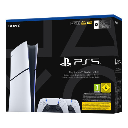 Sony Playstation 5 Slim Digital 825 GB „Wi-Fi“ Juoda, Balta