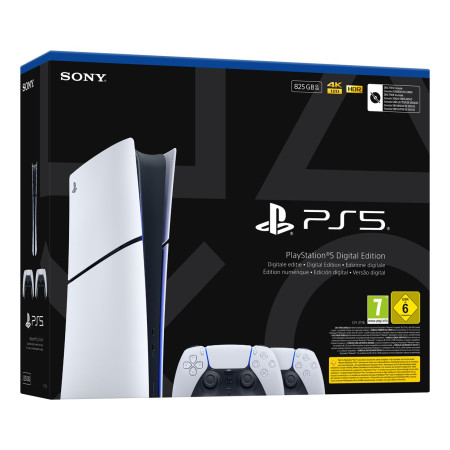 Sony Playstation 5 Slim Digital 825 GB „Wi-Fi“ Juoda, Balta