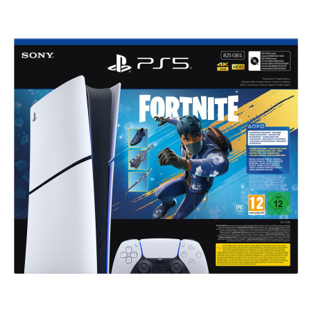 Sony PlayStation 5 Digital Edition - Fortnite Flowering Chaos Bundle 825 GB „Wi-Fi“ Juoda, Balta