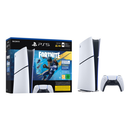 Sony PlayStation 5 Digital Edition - Fortnite Flowering Chaos Bundle 825 GB „Wi-Fi“ Juoda, Balta