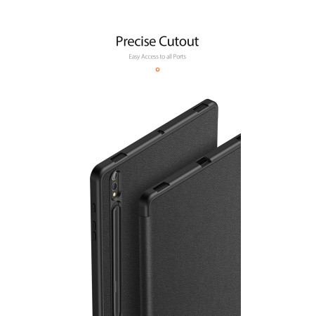 Dėklas Dux Ducis Domo Samsung Tab S10+ / S9+ / S9 FE+ juodas