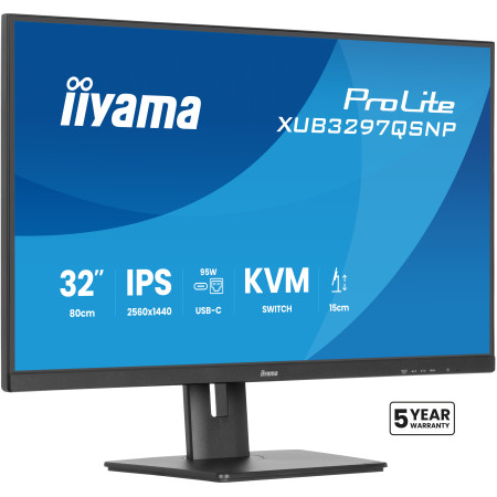 iiyama ProLite XUB3297QSNP-B1 kompiuterio monitorius 32"
