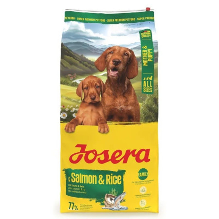 Josera Mama ir Šuniukas Lašiša su ryžiais 12,5kg