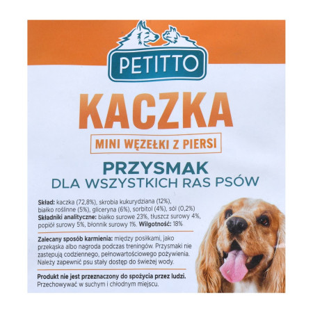 PETITTO Anties krūtinėlės mini mazgeliai - skanėstas šunims - 500 g