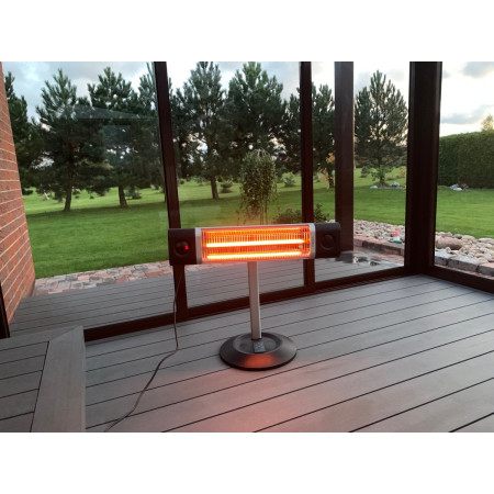 Infraraudonųjų spindulių šildytuvas Veito CH1800 RE, juodas