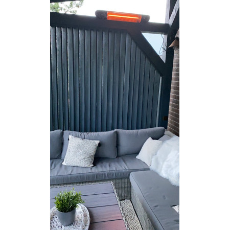 Anglies pluošto infraraudonųjų spindulių šildytuvas Veito BLADE, juodas