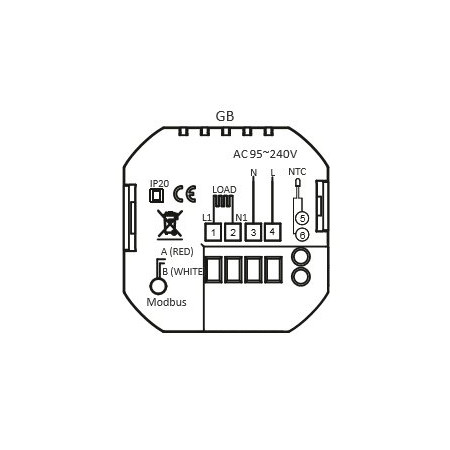 Elektroninis programuojamas termostatas (termoreguliatorius) Feelspot WTH51.36 NEW
