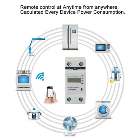 Išmanusis sąnaudų matuoklis Feelspot FS-PMW  WiFi Tuya
