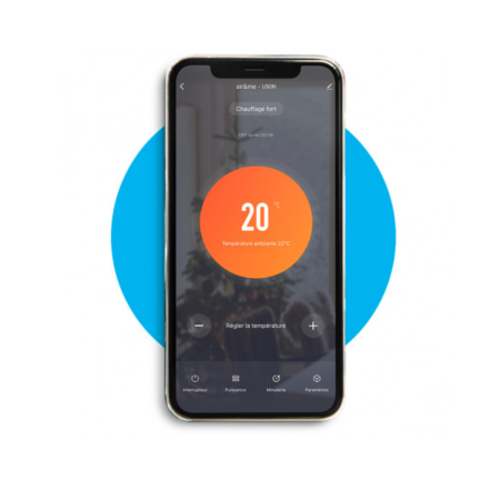 Šildytuvas Air&amp;Me Lison WiFi, juodas