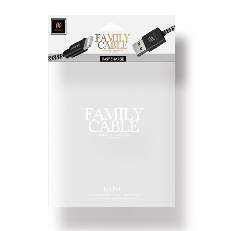 Dux Ducis K-ONE USB kabelis Lightning (FastCharging, 2.0m)