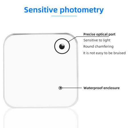 Vandeniui atsparus lauko šviesos ryškumo jutiklis su WIFI Feelspot FS-LBS02W 0-30000 LUX, Tuya