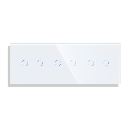 Trivietis dvipolis sensorinis jungiklio dangtelis Feelspot, baltas