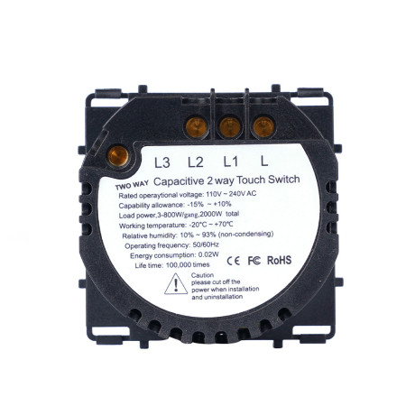 Dvipolis sensorinis jungiklis – perjungėjas Feelspot FSSW202L, 800W