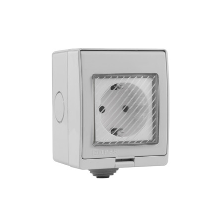 Vandeniui atsparus kištukinis lizdas Feelspot FS-WSK02WE IP55 WiFi, Tuya