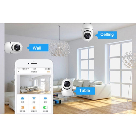 Vidaus IP kamera Feelspot FS-IC01W WiFi, Tuya