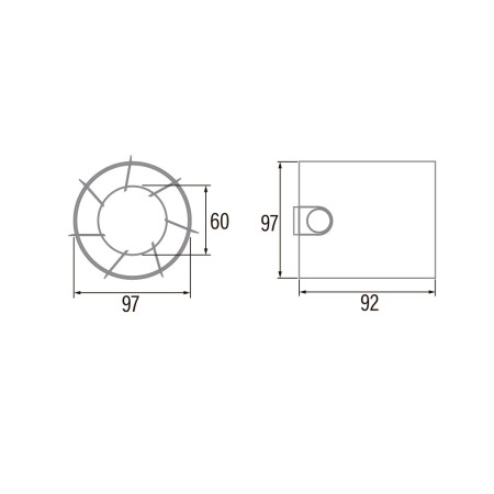 Kanalinis ventiliatorius Cata MT-100