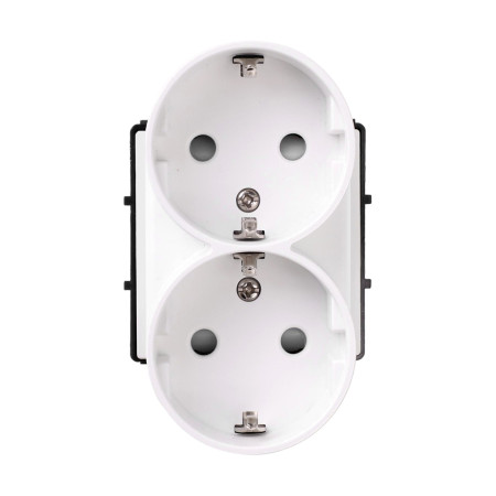 Dvigubas kištukinis lizdas Feelspot FSKL210W, baltas