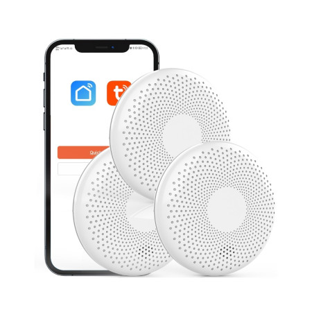 Dūmų ir CO jutiklis Feelspot CS11W WiFi, Tuya