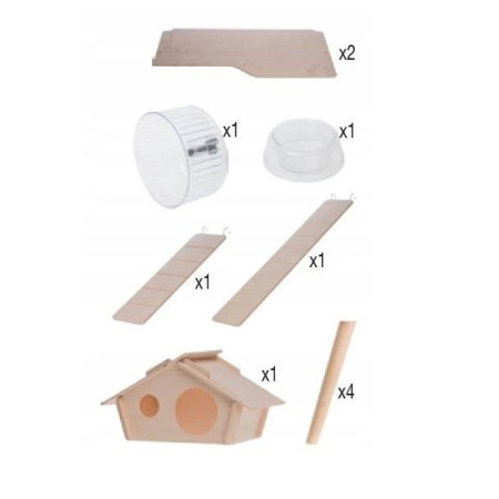 Zolux narvas Neo Silta maži graužikai H58, Pilka