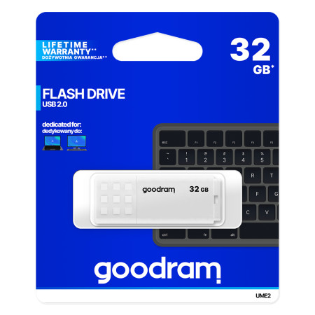 GOODRAM 32GB UME 2 USB atmintinė balta