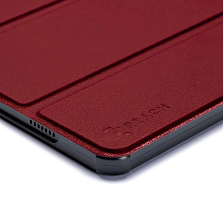 Dėklas Reach Smart Leather Lenovo Tab M11 TB330 tamsiai raudonas