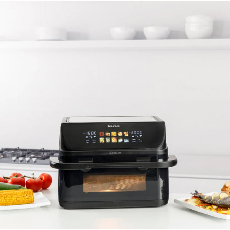 Taurus be riebalų keptuvė su ilgu krepšeliu ir grotelėmis