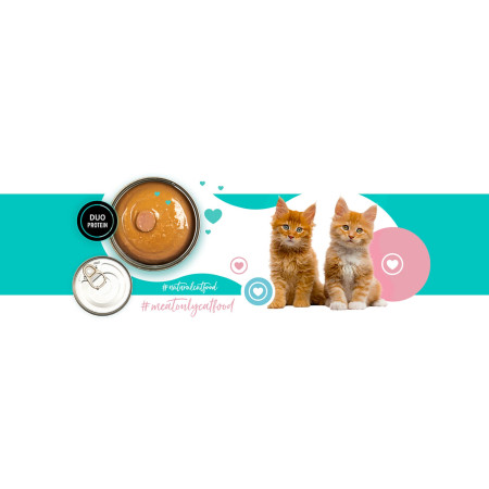 3COTY Šlapias kačių maistas su vištiena ir antis (kittens) - 180g