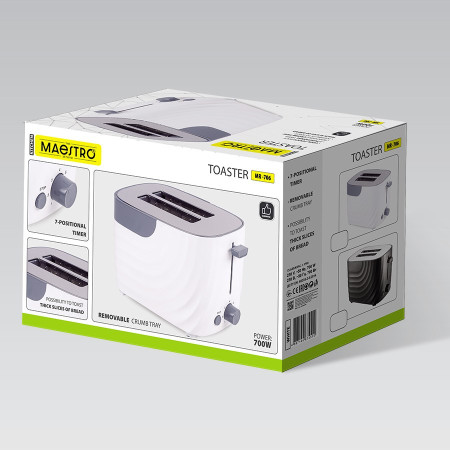 Toster 700W MR-706-WHITE MAESTRO