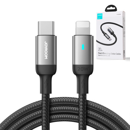 Joyroom USB C - Lightning kabelis 20W A10 serija 1,2 m juodas