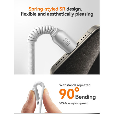 USB kabelis Joyroom S-A51 USB-C į Lightning 30W 1.2m pilkas