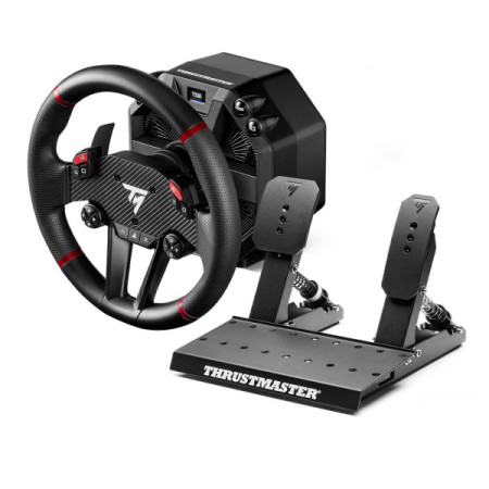 Thrustmaster T598 Juoda, Raudona USB Vairas + pedalai