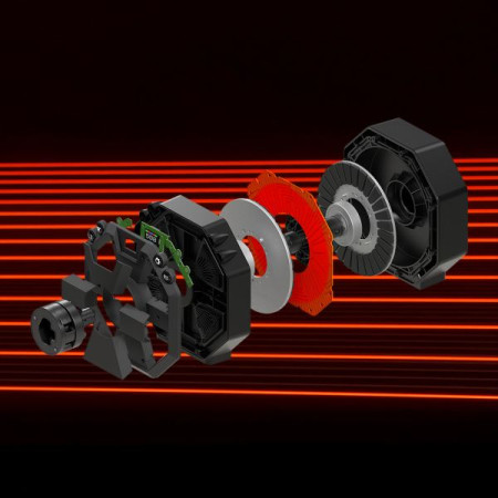 Thrustmaster T598 Juoda, Raudona USB Vairas + pedalai