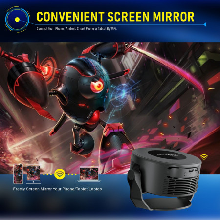 Projektorius Reach HY300 Max juodas