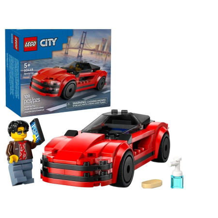 LEGO City 60448 Raudonas sportinis automobilis