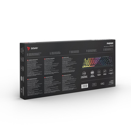 Savio PHENIX Gateron Red Pro klaviatūra