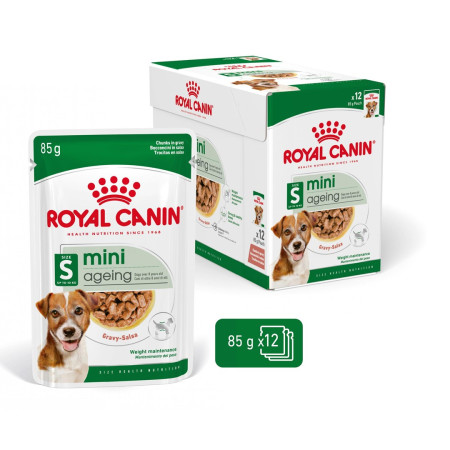 Royal Canin Mini Ageing 12+ - šlapia maistas senyviems šunims - 12x85g