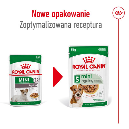 Royal Canin Mini Ageing 12+ - šlapia maistas senyviems šunims - 12x85g
