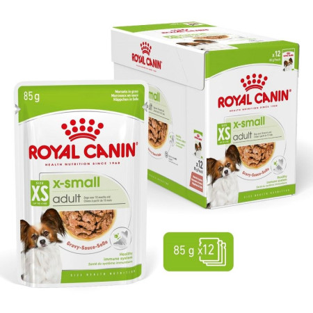 Royal Canin Xsmall Adult - šlapia maisto dieta suaugusiems mažiems šunims - 12x85g