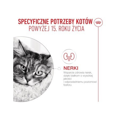 ROYAL CANIN Senjorams 15+ Gabaliukai padaže - šlapias kačių maistas - 12x85 g