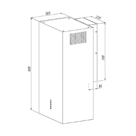 AKPO WK-12 Carmen juoda pusiau matinė T800 linijinė LED virtuvės gartraukė