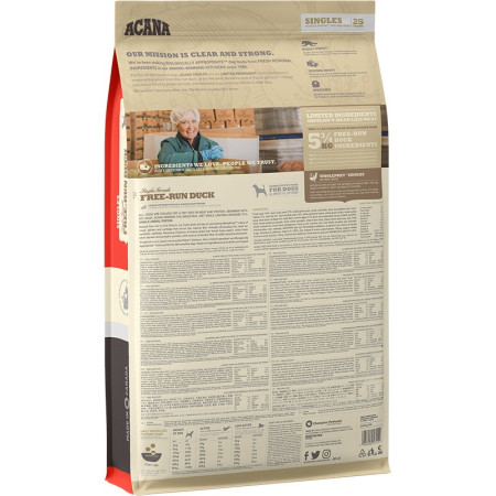 ACANA SINGLES Laisvai Auginta Antiena - 11,4kg